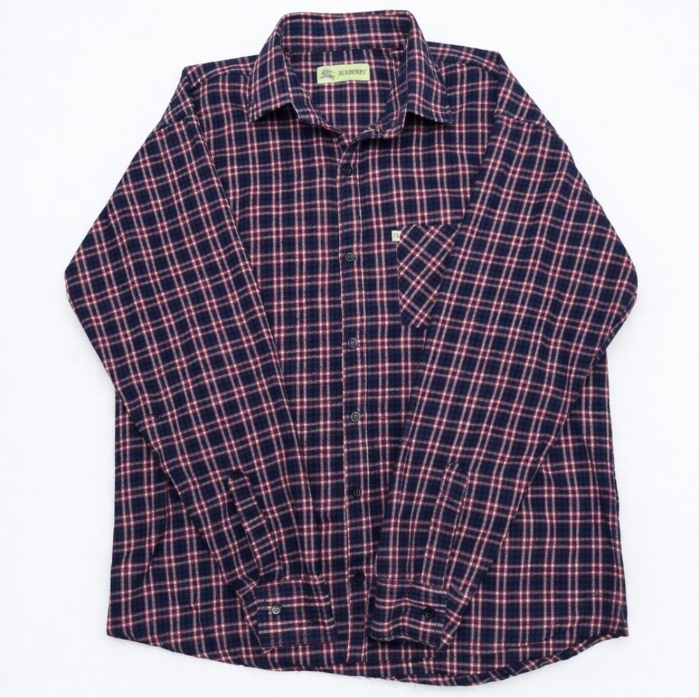 Burberry Men’s XL Plaid Flannel Shirt